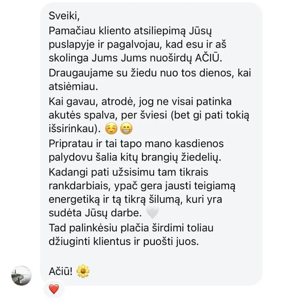 Klientų atsiliepimas apie augintinių nosies atspaudo antspaudo juvelyriką