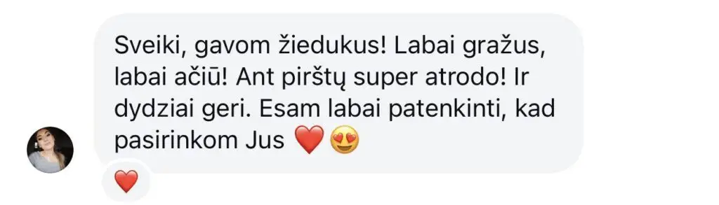 Klientų atsiliepimas apie augintinių nosies atspaudo antspaudo juvelyriką