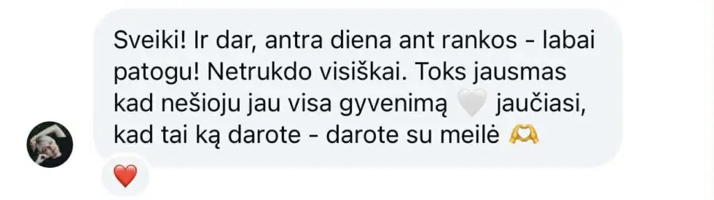 Klientų atsiliepimas apie augintinių nosies atspaudo antspaudo juvelyriką
