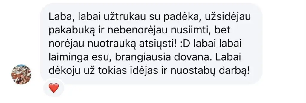 Klientų atsiliepimas apie augintinių nosies atspaudo antspaudo juvelyriką