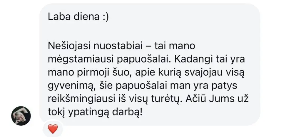 Klientų atsiliepimas apie augintinių nosies atspaudo antspaudo juvelyriką