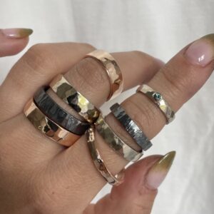 įvairaus dizaino vestuviniai žiedai, Living Waters Jewellery